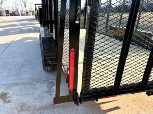 6.4×16 Straight Deck Utility Trailer 6ft Mesh Sides Ladder Racks (2) 3,500lb Axles - Image 14