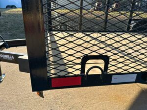 6.4×16 Straight Deck Utility Trailer 6ft Mesh Sides Roof (2) 3,500lb Axles - Image 10