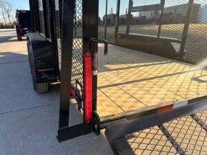 6.4×16 Straight Deck Utility Trailer 6ft Mesh Sides Roof (2) 3,500lb Axles - Image 14