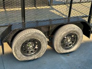 6.4×16 Straight Deck Utility Trailer 6ft Mesh Sides Roof (2) 3,500lb Axles - Image 18