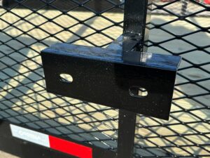 7×14 Powder Coated Dovetail Utility Trailer 4ft Mesh Sides (2) 3,500lb Axles - Image 14