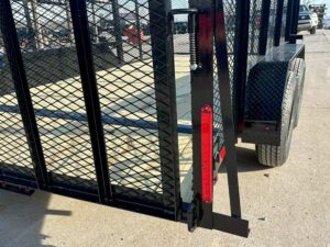 7×14 Powder Coated Dovetail Utility Trailer 4ft Mesh Sides (2) 3,500lb Axles - Image 16