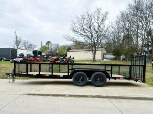 6.4×20 2ft Mesh Sides Utility Trailer Dovetail (2) 3500lb Axle - Image 5