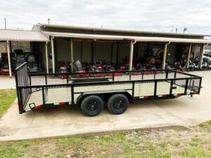 6.4×20 2ft Mesh Sides Utility Trailer Dovetail (2) 3500lb Axle - Image 9