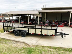 6.4×20 2ft Mesh Sides Utility Trailer Dovetail (2) 3500lb Axle - Image 10