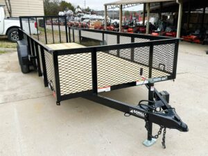 6.4×20 2ft Mesh Sides Utility Trailer Dovetail (2) 3500lb Axle - Image 11