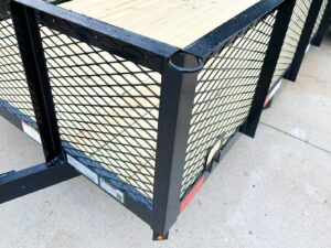 6.4×20 2ft Mesh Sides Utility Trailer Dovetail (2) 3500lb Axle - Image 13