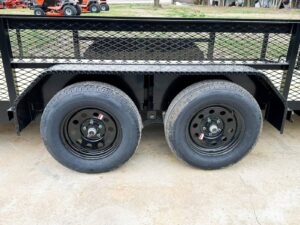 6.4×20 2ft Mesh Sides Utility Trailer Dovetail (2) 3500lb Axle - Image 15