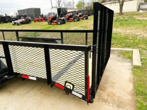 6.4×20 2ft Mesh Sides Utility Trailer Dovetail (2) 3500lb Axle - Image 16