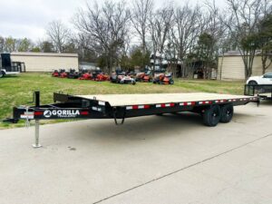 8.5×24 IBeam Deckover Equipment Trailer Straight Deck (2) 5200lb Axles
