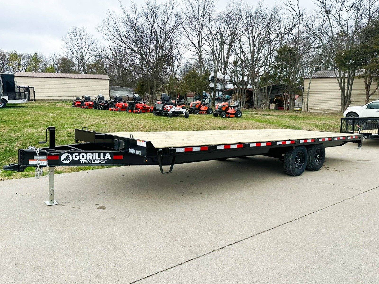 8.5×24 IBeam Deckover Equipment Trailer Straight Deck (2) 5200lb Axles 8.5×24 IBeam Deckover Equipment Trailer Straight Deck (2) 5200lb Axles - Image 1