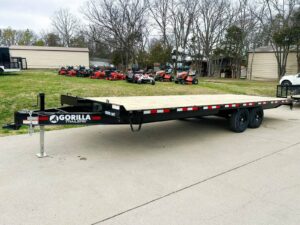 8.5×24 IBeam Deckover Equipment Trailer Straight Deck (2) 5200lb Axles - Image 3