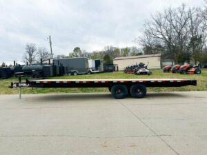 8.5×24 IBeam Deckover Equipment Trailer Straight Deck (2) 5200lb Axles - Image 4