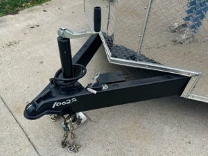7×16 Silver V-Nose Enclosed Trailer (2) 3,500lb Axles 7ft Interior - Image 13