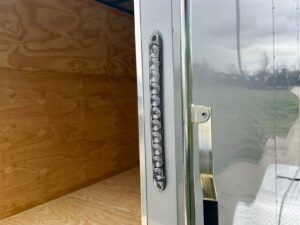 7×16 Silver V-Nose Enclosed Trailer (2) 3,500lb Axles 7ft Interior - Image 17