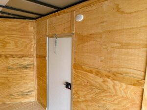 7×16 Silver V-Nose Enclosed Trailer (2) 3,500lb Axles 7ft Interior - Image 20