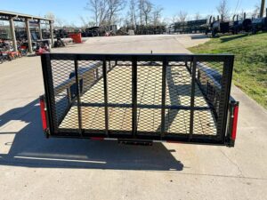6.4×12 Powder Coated Dovetail Utility Trailer With Gate 3500lb Axle - Image 4