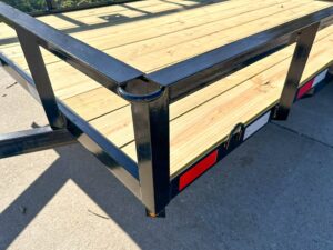 6.4×12 Powder Coated Dovetail Utility Trailer With Gate 3500lb Axle - Image 10