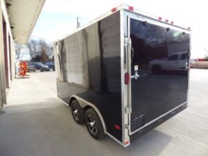 Enclosed Trailer 8.5’x12′ Black – V-Nose Equipment Hauler Storage - Image 4