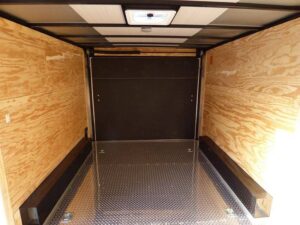 Enclosed Trailer 8.5’x12′ Black – V-Nose Equipment Hauler Storage - Image 14
