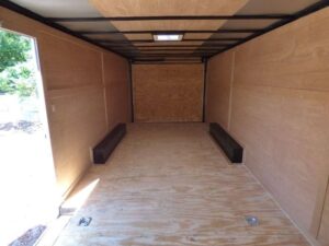 Enclosed Trailer 8.5 x 18′ Red & Black – Car Hauler Storage - Image 9