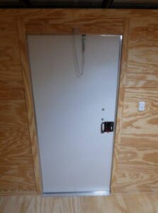 Enclosed Trailer 7’x12′ V-Nose with Barn Doors Storage 3500 lb Axle - Image 9
