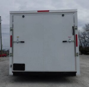 Enclosed Trailer 7’x14′ White – V-Nose Lawn Mower Cargo Trailer Storage - Image 6