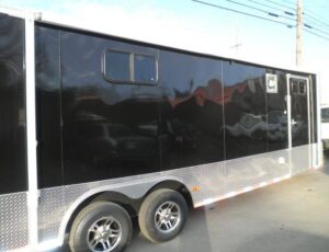 Enclosed Trailer 8.5’x28′ Black – Car Equipment Hauler Storage - Image 4