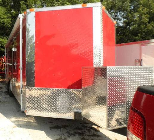 Enclosed Trailer 8.5’x26′ Red – Lawn Equipment Car Motorcycle Hauler Storage Enclosed Trailer 8.5’x26′ Red – Lawn Equipment Car Motorcycle Hauler Storage - Image 1