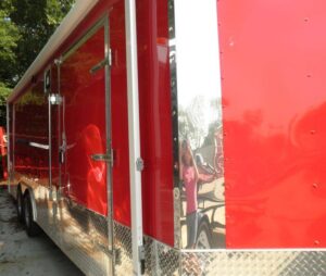 Enclosed Trailer 8.5’x26′ Red – Lawn Equipment Car Motorcycle Hauler Storage - Image 6