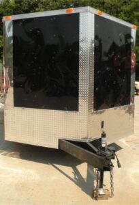Enclosed Trailer 8.5×20 Black – Car Equipment Hauler Storage - Image 4