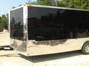 Enclosed Trailer 8.5×20 Black – Car Equipment Hauler Storage - Image 2