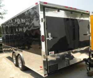 Enclosed Trailer 8.5×20 Black – Car Equipment Hauler Storage - Image 7