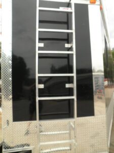 Enclosed Trailer 8.5’x28′ Black – Extended Roof Observation Deck Storage - Image 8