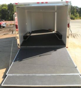 Enclosed Trailer 8.5′ X 18′ White – Car ATV Bike Hauler – 3500 lb Axles Storage - Image 5