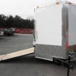 Enclosed Utility Hybrid Trailer 7’x20′ – Lawn Mower Equipment Hauler Storage