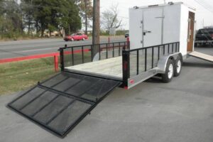 Enclosed Utility Hybrid Trailer 7’x20′ – Lawn Mower Equipment Hauler Storage - Image 13