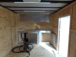 Enclosed 8.5×28 Med. Charcoal Equipment Trailer Storage - Image 6