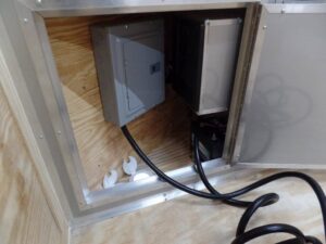 Enclosed 8.5×28 Med. Charcoal Equipment Trailer Storage - Image 10