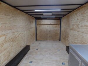 Enclosed 8.5×28 Med. Charcoal Equipment Trailer Storage - Image 8