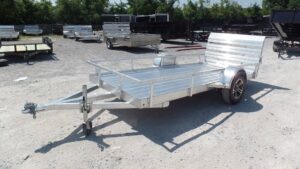 5’x12′ All Aluminum Utility Trailer With Gate 3500 lb Axle - Image 5