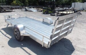 5’x12′ All Aluminum Utility Trailer With Gate 3500 lb Axle - Image 3