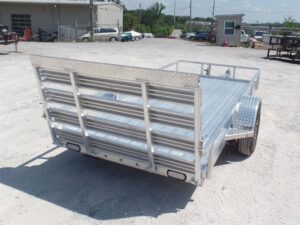 5’x12′ All Aluminum Utility Trailer With Gate 3500 lb Axle - Image 8