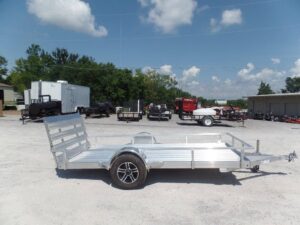 5’x12′ All Aluminum Utility Trailer With Gate 3500 lb Axle - Image 4
