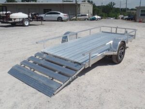 5’x12′ All Aluminum Utility Trailer With Gate 3500 lb Axle - Image 6