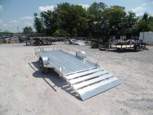 5’x12′ All Aluminum Utility Trailer With Gate 3500 lb Axle - Image 2