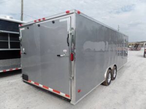 Enclosed Trailer 8.5′ X 24′ Silver Enclosed Equipment Hauler Storage - Image 5