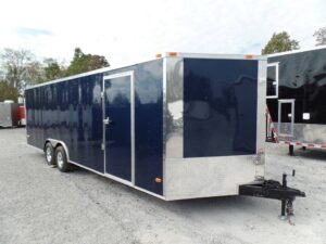 Enclosed Trailer 8.5′ X 24′ Indigo Blue Equipment Hauler Storage - Image 4