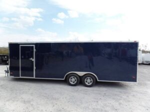 Enclosed Trailer 8.5′ X 24′ Indigo Blue Equipment Hauler Storage - Image 5