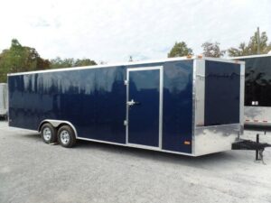 Enclosed Trailer 8.5′ X 24′ Indigo Blue Equipment Hauler Storage - Image 2
